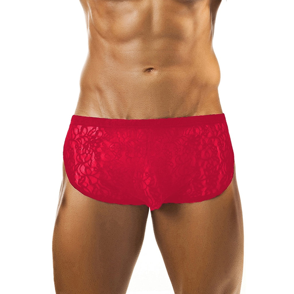 [ML-07092-RD] Men’s Brief Lingerie ML-07092 (Red, Free)