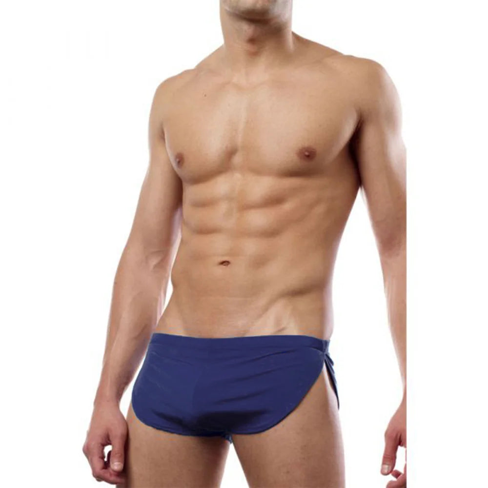 [ML-07109-NBL] Men’s Brief Underwear ML-07109 (Navy Blue, Free)