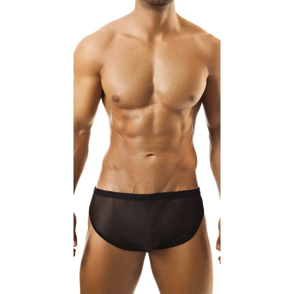 [ML-07091-BK] Men’s Brief Underwear ML-07091 (Black, Free)