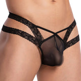 [XD-79122-BK] Crossdresser Lingerie Set XD-79122 (Black, Free)