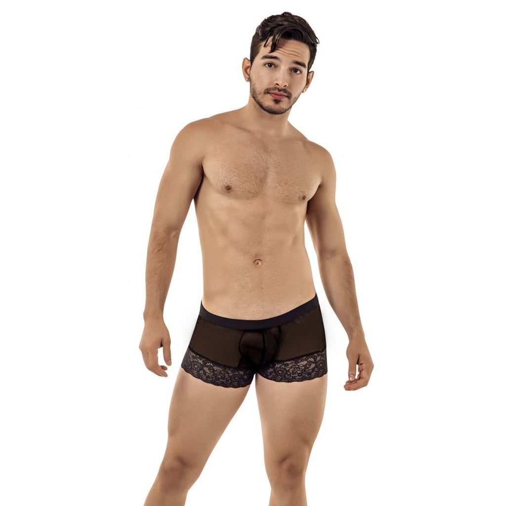 [ML-07407-BK] Men’s Boxer Underwear ML-07407 (Black, Free)