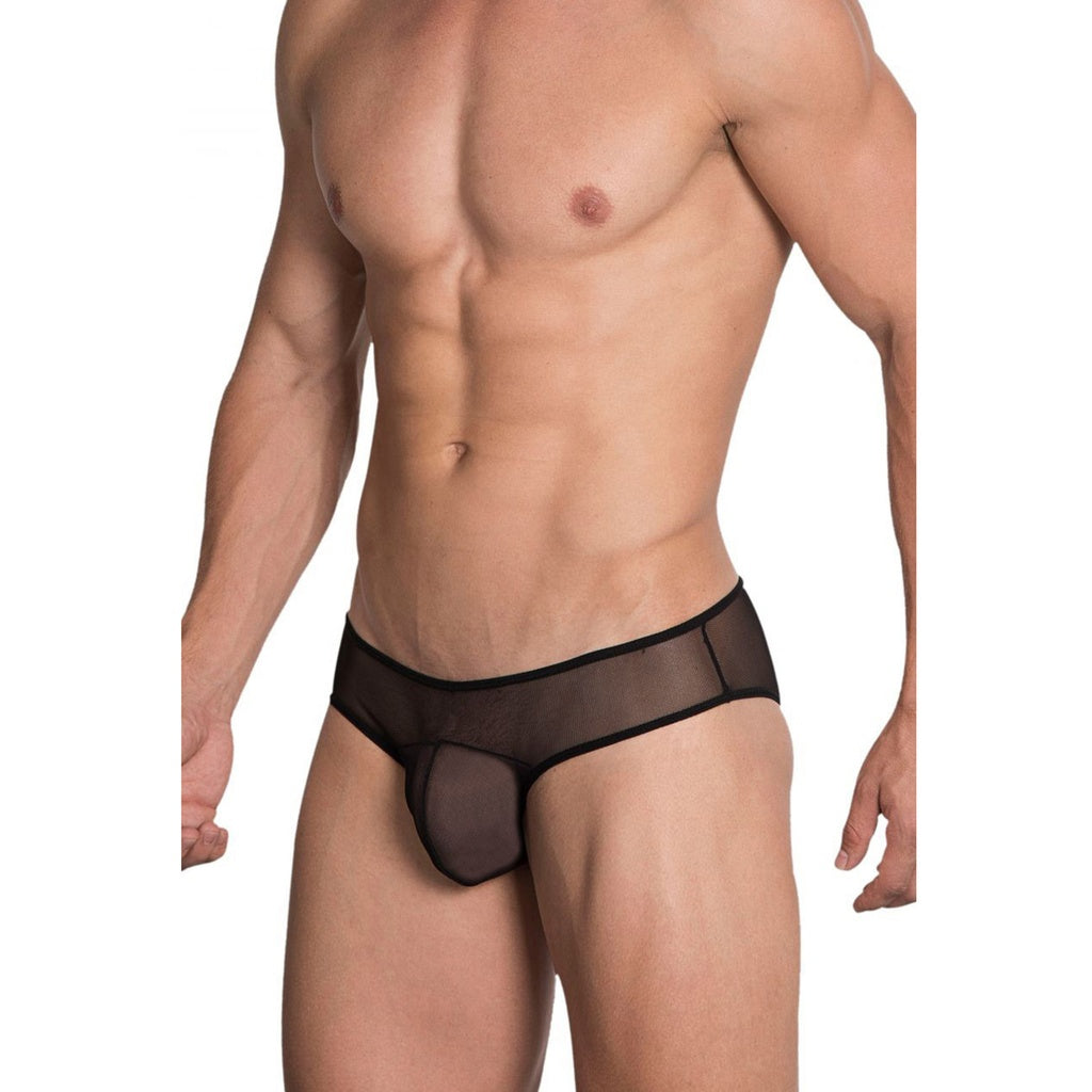 [ML-07466-BK] Men’s Brief Underwear ML-07466 (Black, Free)