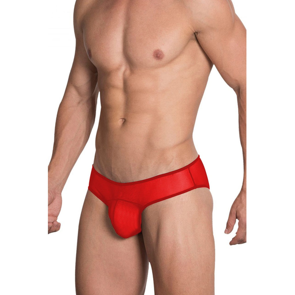 [ML-07466-RD] Men’s Brief Underwear ML-07466 (Red, Free)