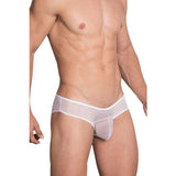 [ML-07466-WH] Men’s Brief Underwear ML-07466 (White, Free)
