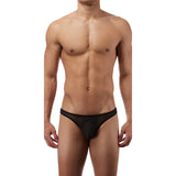 [ML-07180-BK] Men’s Brief Underwear ML-07180 (Black, Free)