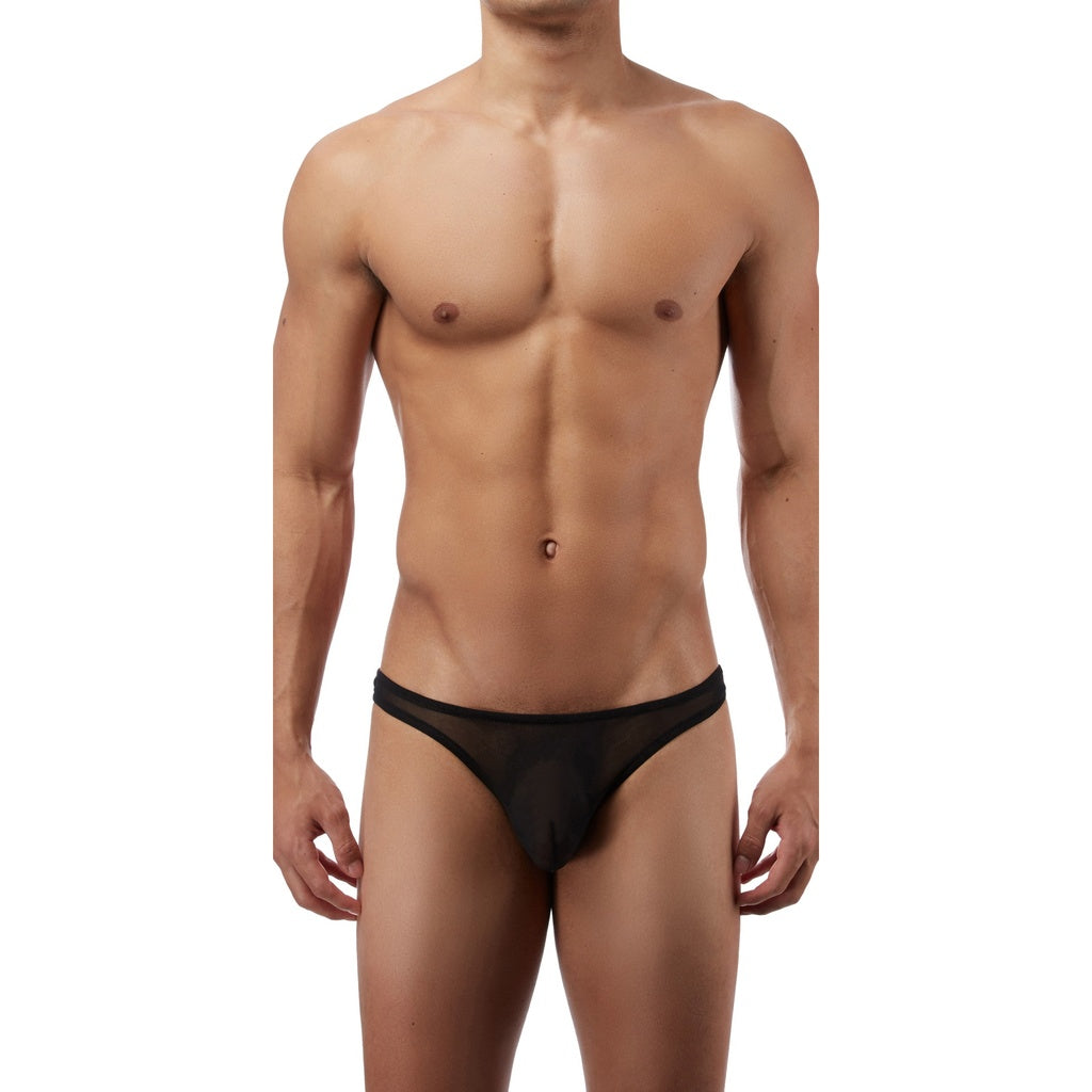 [ML-07180-BK] Men’s Brief Underwear ML-07180 (Black, Free)