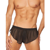 [ML-07191-BK] Men’s Boxer Underwear ML-07191 (Black, Free)