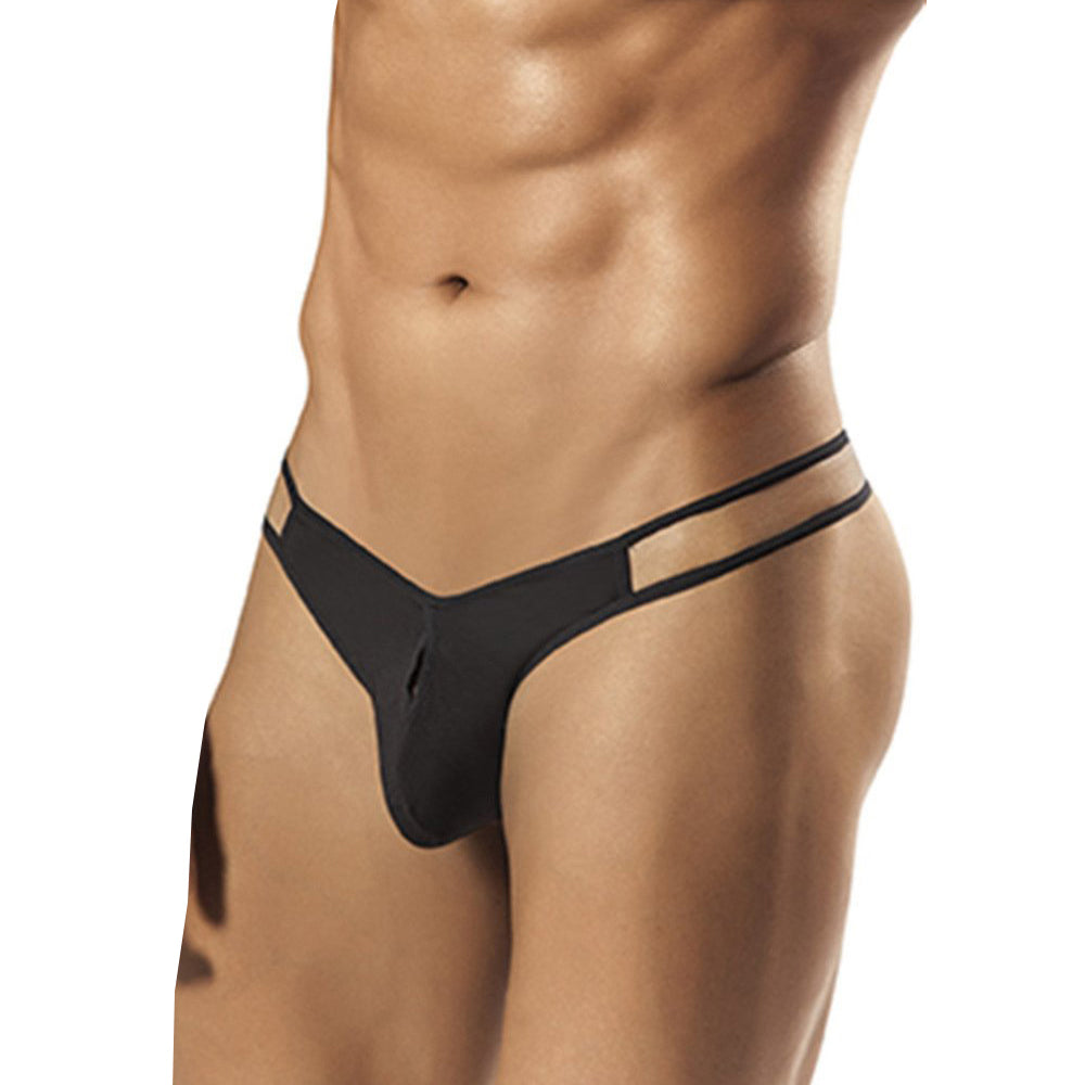 [ML-07551-BK] Men’s Crotch Less Underwear ML-07551 (Black, Free)