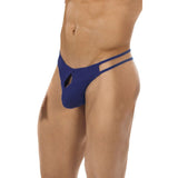[ML-07551-NBL] Men’s Crotch Less Underwear ML-07551 (Navy Blue, Free)