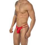 [ML-07551-RD] Men’s Crotch Less Underwear ML-07551 (Red, Free)