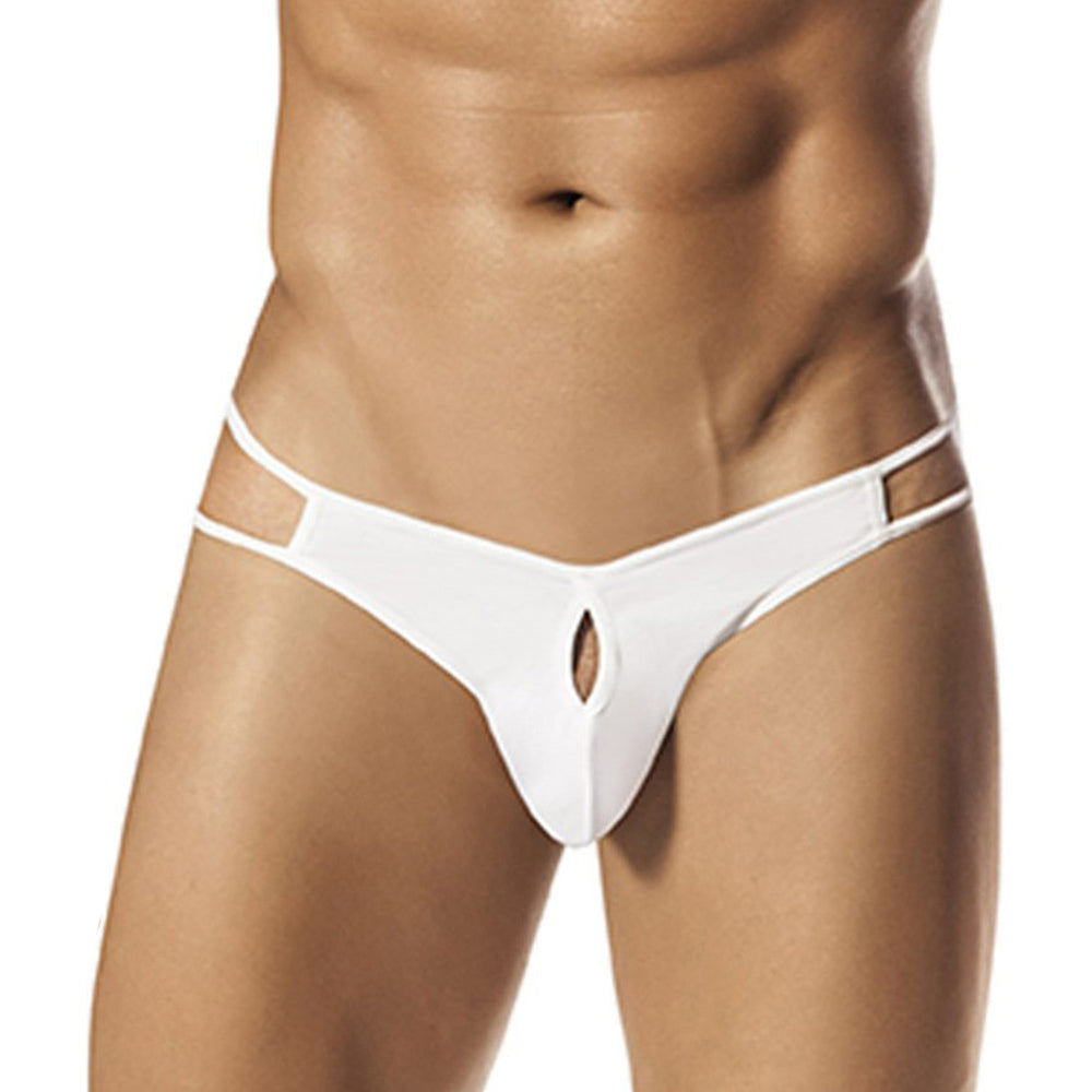 [ML-07551-WH] Men’s Crotch Less Underwear ML-07551 (White, Free)