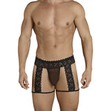[ML-07369-BK] Men’s Garter Underwear ML-07369 (Black, Free)