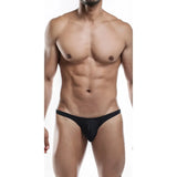 [ML-07005-BK] Men’s Thong Underwear ML-07005 (Black, Free)