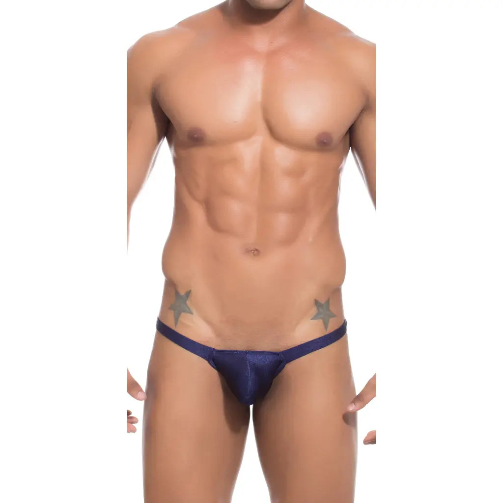 [ML-07009-NBL] Men’s Thong Underwear ML-07009 (Navy Blue, Free)
