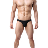 [ML-07035-BK] Men’s Jockstraps Underwear ML-07035 (Black, Free)