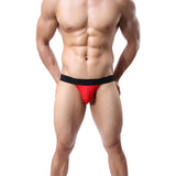 [ML-07035-RD] Men’s Jockstraps Underwear ML-07035 (Red, Free)