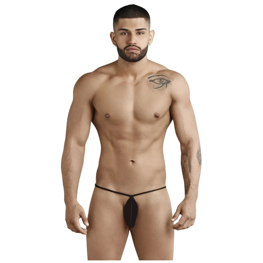 [ML-07048-BK] Men’s G String Underwear ML-07048 (Black, Free)