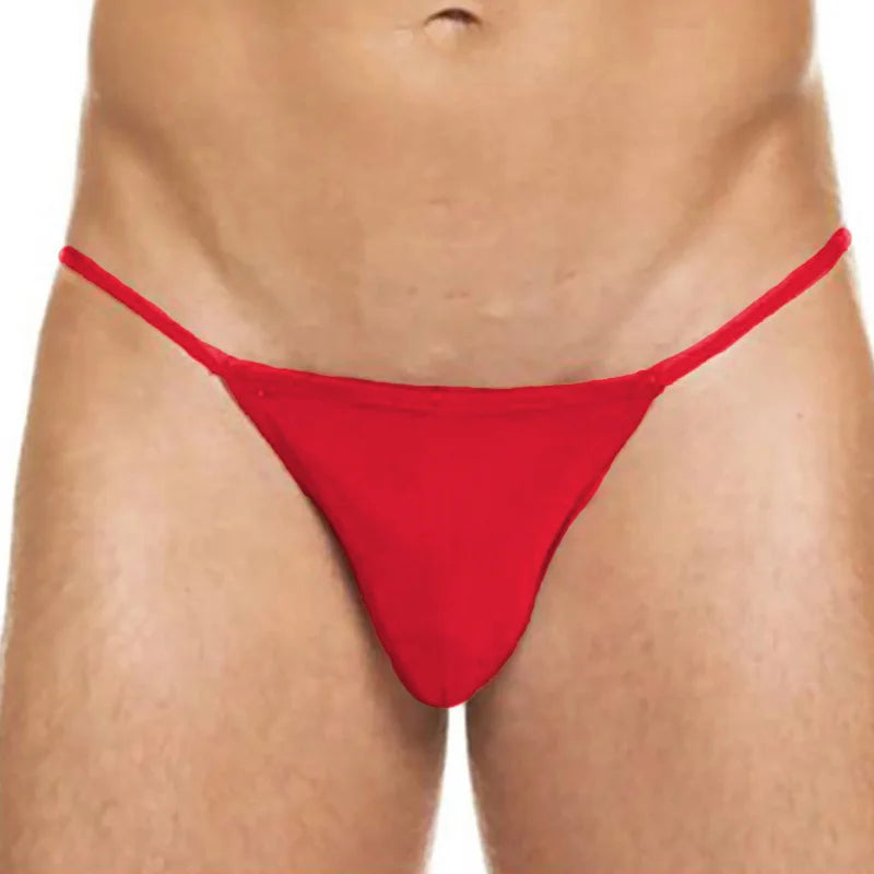 [ML-07102-RD] Men’s G String Underwear ML-07102 (Red, Free)