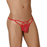 [ML-07326-RD] Men’s G String Underwear ML-07326 (Red, Free)