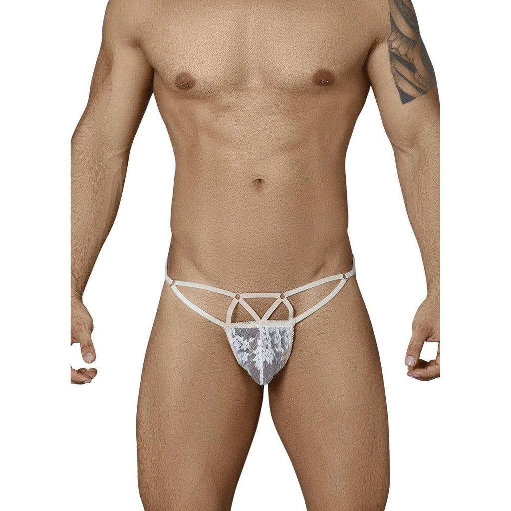 [ML-07326-WH] Men’s G String Underwear ML-07326 (White, Free)