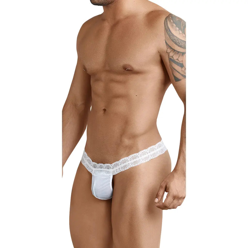 [ML-07147-WH] Men’s G String Underwear ML-07147 (White, Free)