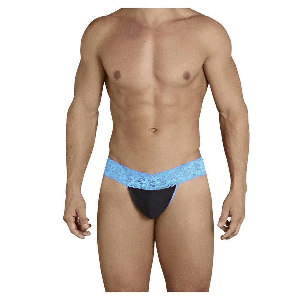 [ML-07370-LBL] Men’s G String Underwear ML-07370 (Light Blue, Free)