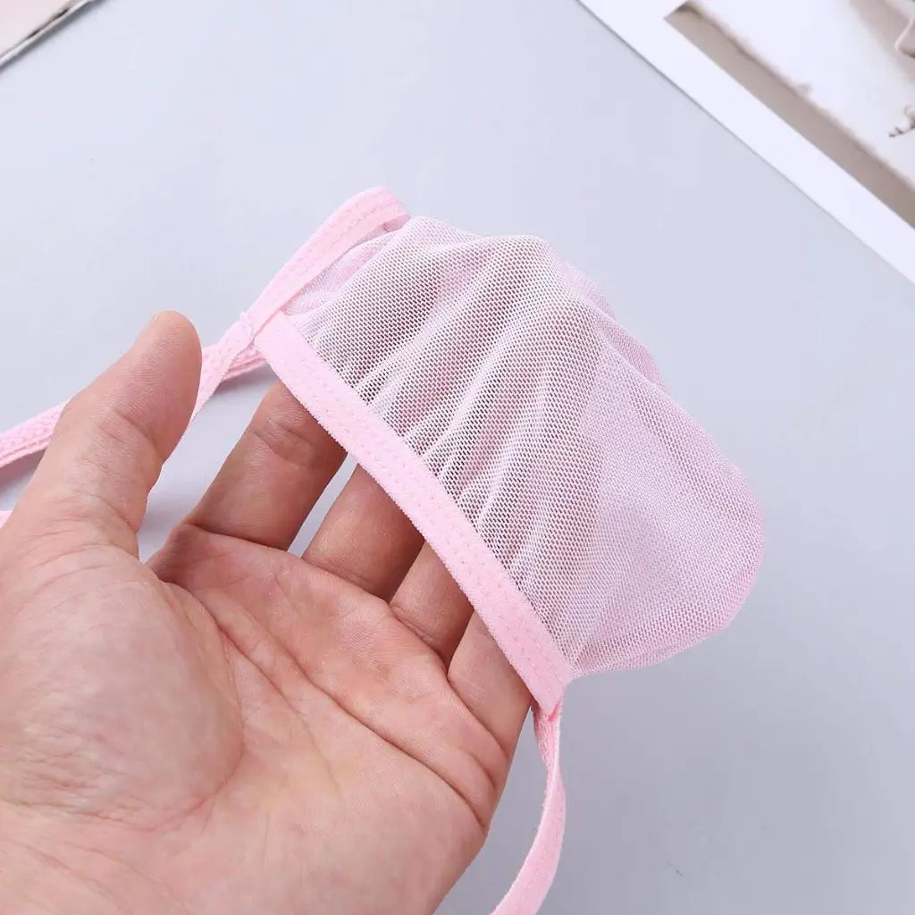 [ML-07049-LPI] Men’s G String Underwear ML-07049 (Light Pink, Free)