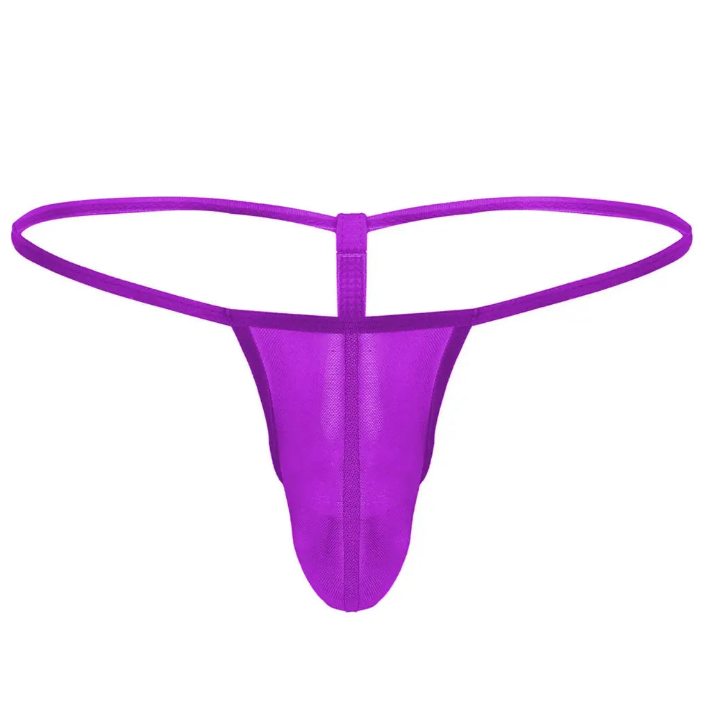 [ML-07049-PP] Men’s G String Underwear ML-07049 (Deep Purple, Free)