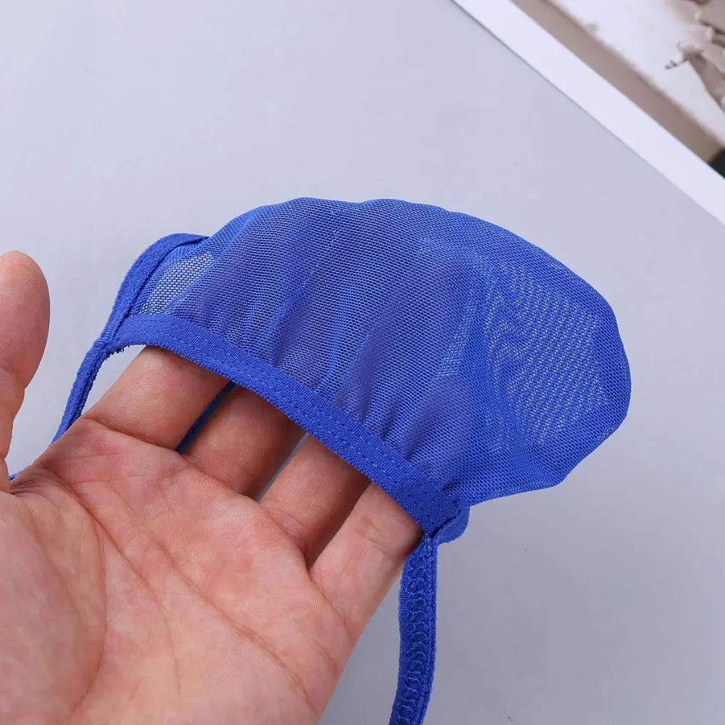 [ML-07049-RBL] Men’s G String Underwear ML-07049 (Royal Blue, Free)