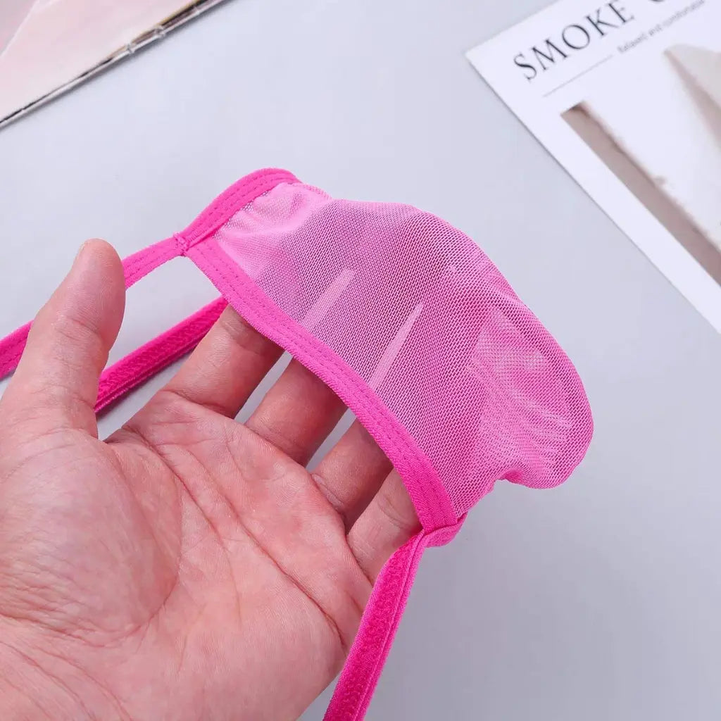 [ML-07049-RPI] Men’s G String Underwear ML-07049 (Rose Pink, Free)