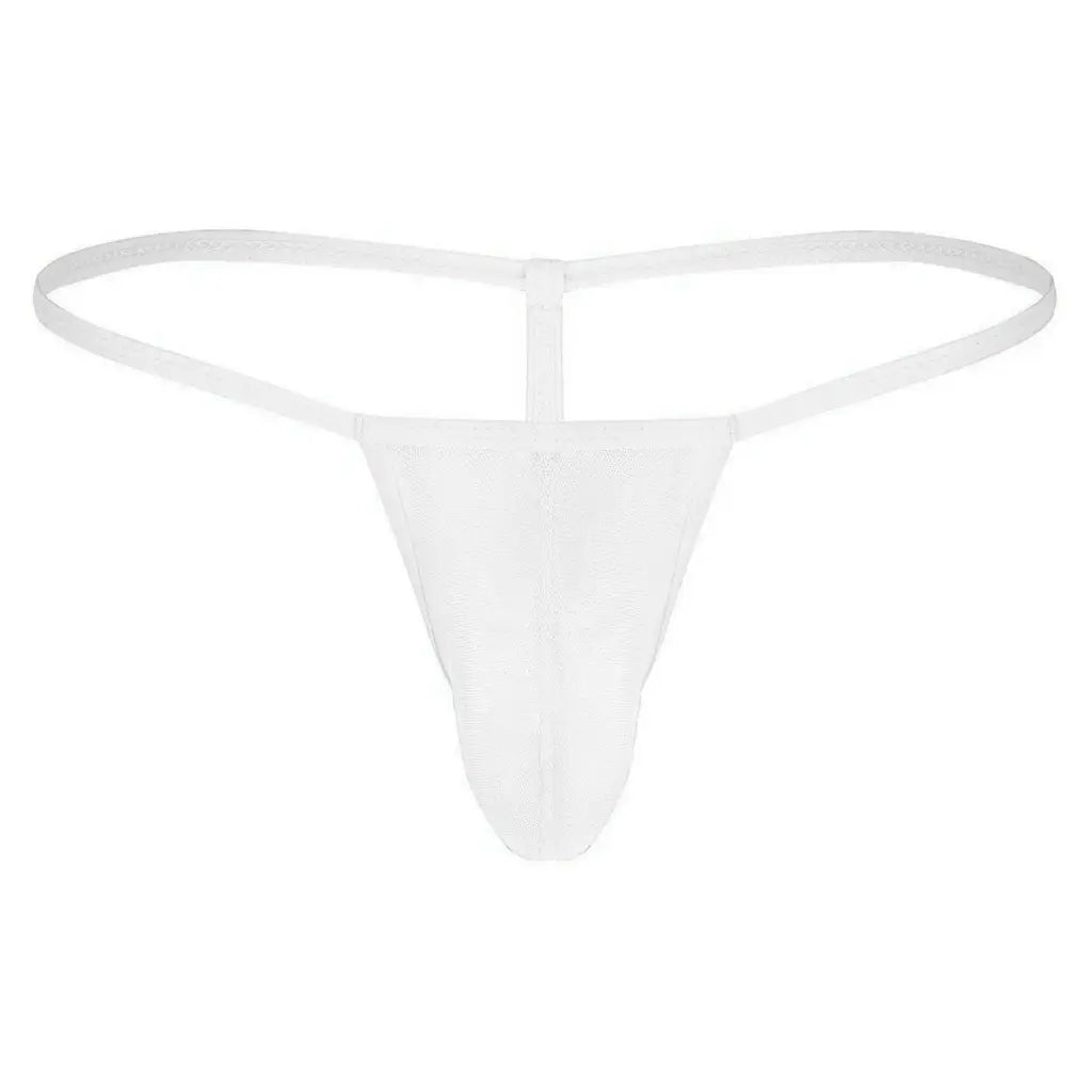 [ML-07049-WH] Men’s G String Underwear ML-07049 (White, Free)