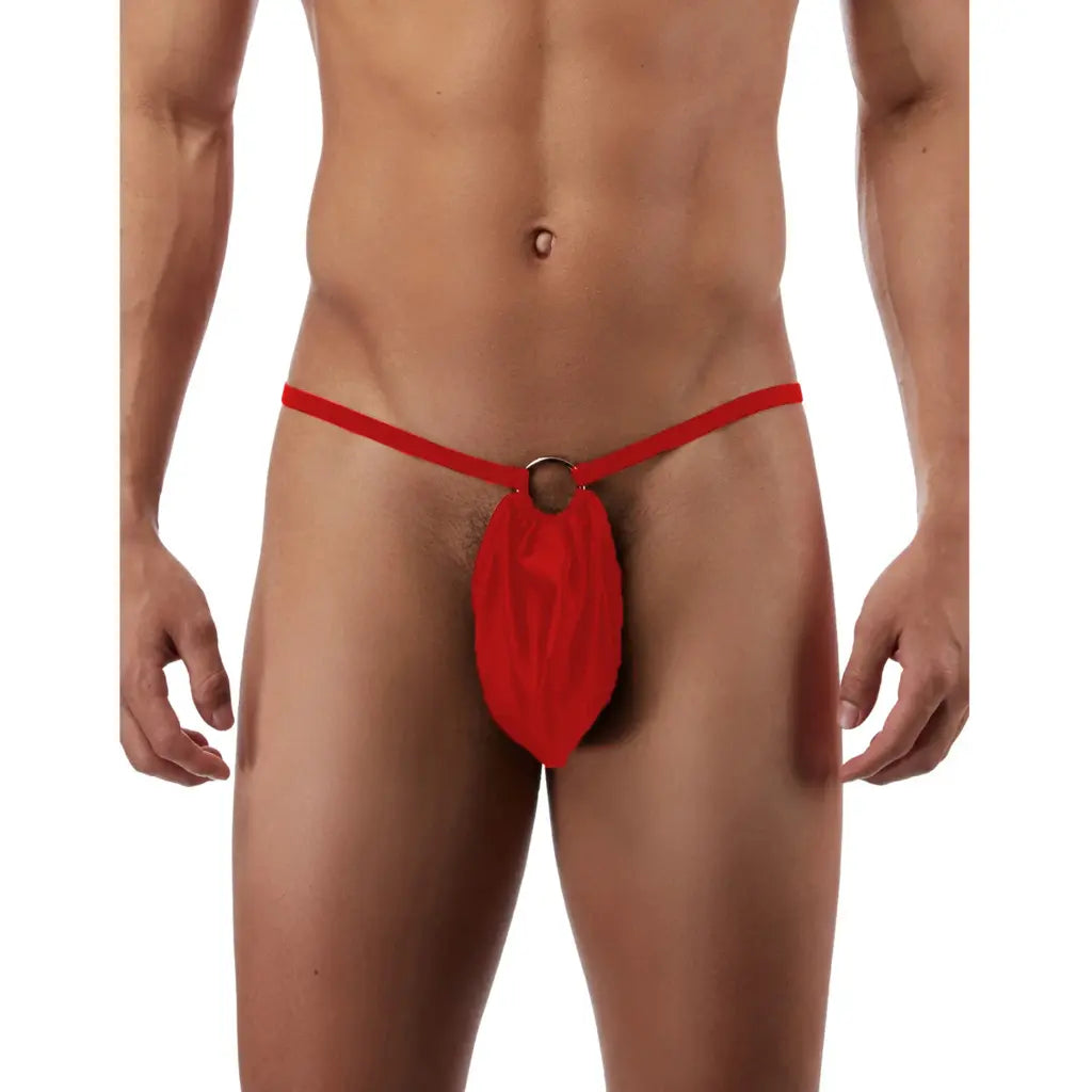 [ML-07825-RD] Men’s G String Underwear ML-07825 (Red, Free)