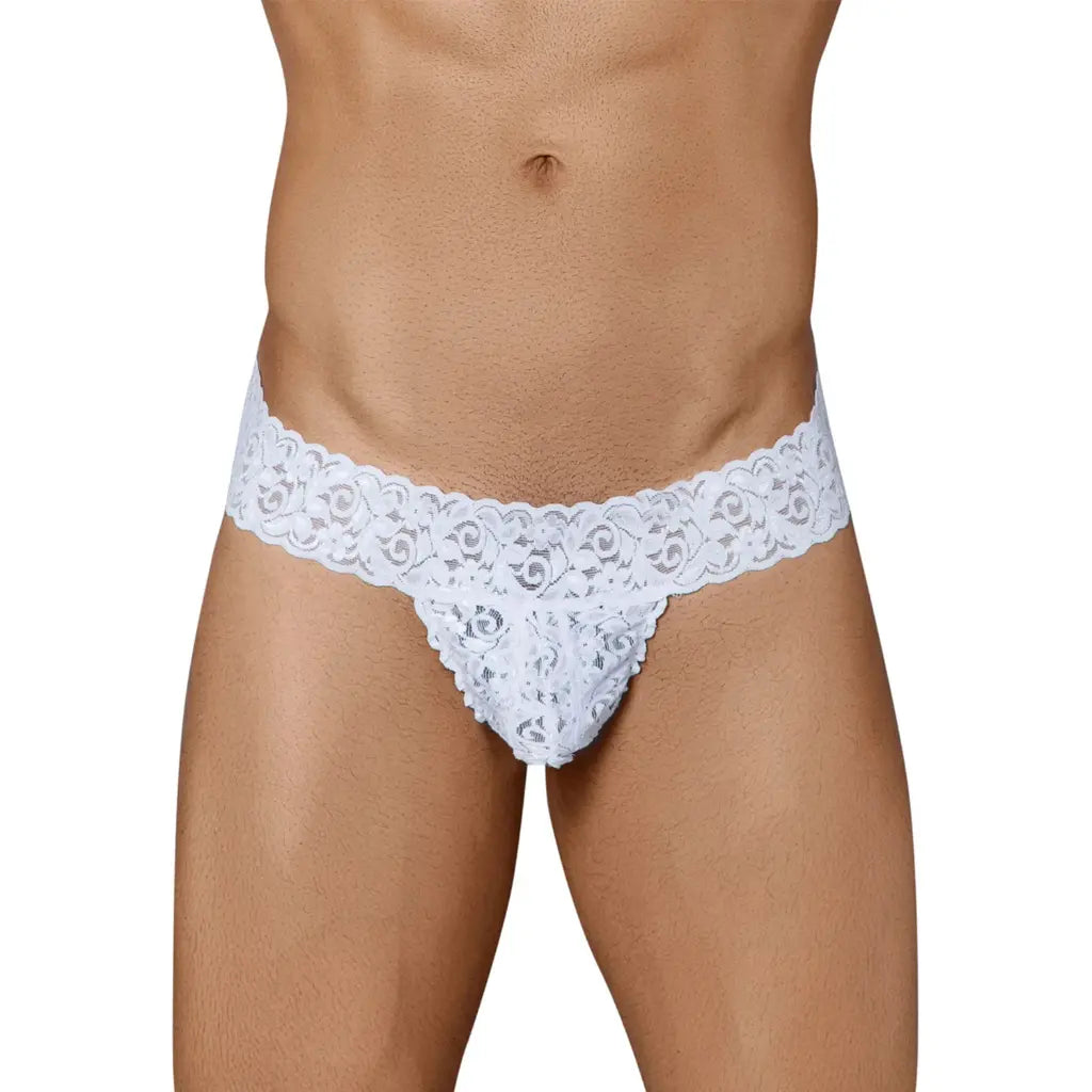 [ML-07315-WH] Men’s Thong Underwear ML-07315 (White, Free)
