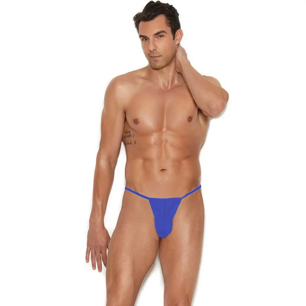 [ML-07922-RBL] Men’s Thong Underwear ML-07922 (Royal Blue, Free)