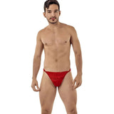 [ML-07341-RD] Men’s Thong Underwear ML-07341 (Red, Free)