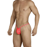 [ML-07371-RD] Men’s Thong Underwear ML-07371 (Red, Free)