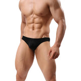 [ML-07612-BK] Men’s Thong Underwear ML-07612 (Black, Free)