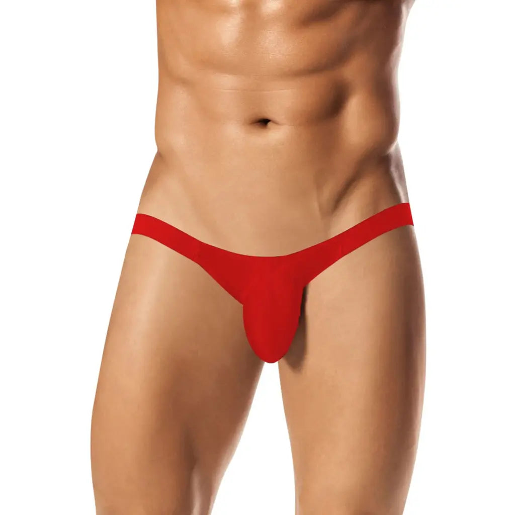 [ML-07550-RD] Men’s Jockstraps Underwear ML-07550 (Red, Free)
