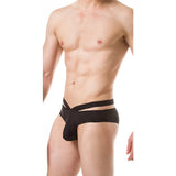 [ML-07804-BK] Men’s Brief Underwear ML-07804 (Black, Free)