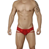 [ML-07318-RD] Men’s Brief Underwear ML-07318 (Red, Free)