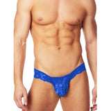 [ML-07384-RBL] Men’s Crotchless Underwear ML-07384 (Royal Blue, Free)