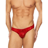 [ML-07323-RD] Men’s Brief Underwear ML-07323 (Red, Free)