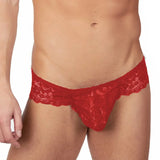 [ML-07324-RD] Men’s Brief Underwear ML-07324 (Red, Free)