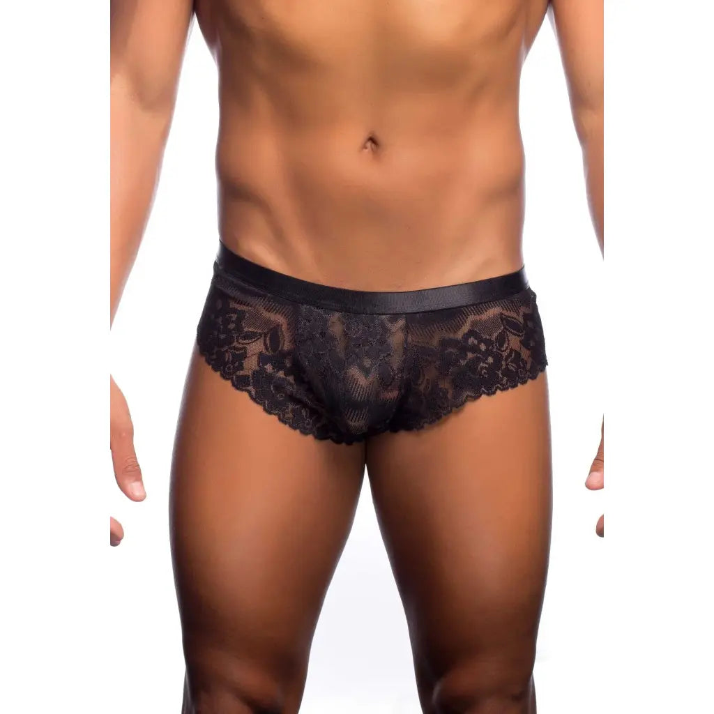 [ML-07377-BK] Men’s Boxer Underwear ML-07377 (Black, Free)