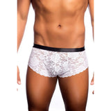 [ML-07377-WH] Men’s Boxer Underwear ML-07377 (White, Free)