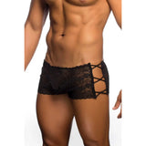 [ML-07379-BK] Men’s Boxer Underwear ML-07379 (Black, Free)