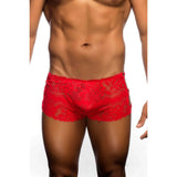 [ML-07379-RD] Men’s Boxer Underwear ML-07379 (Red, Free)
