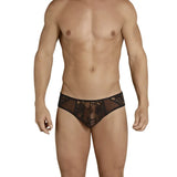 [ML-07385-BK] Men’s Brief Underwear ML-07385 (Black, Free)
