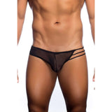 [ML-07214-BK] Men’s Brief Underwear ML-07214 (Black, Free)