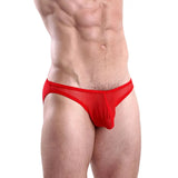 [ML-07220-RD] Men’s Brief Underwear ML-07220 (Red, Free)